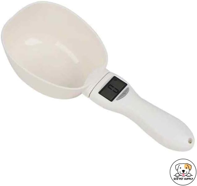 Digital Pet Food Scale, 800g Capacity, LCD Display, Handheld Electronic Measuring Spoon for Cats and Dogs, Auto Power-Off