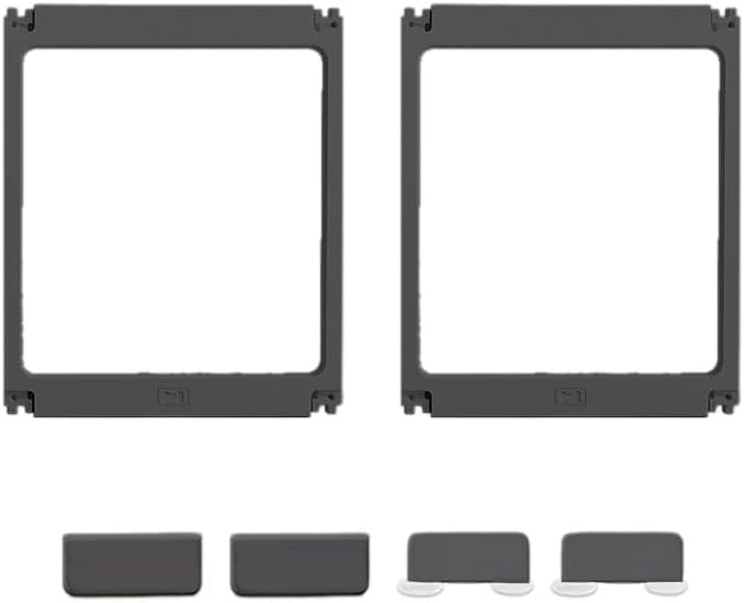 Transparent Indoor Dog Playpen with Safety Lock, Indoor Dog Fence for Small & Medium Pets | Secure, Stylish, Easy Clean Play Pen for Dogs & Pets with Scratch Resistant Panels (Black, 2 Panels)