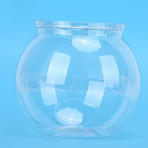 Mini Aquarium 1.5 Gallon Transparent Plastic Desktop Bookshelf Size 6 Inch Diameter for Betta Fish Lovers Clear Compact Avoiding Overcrowding in Apartments