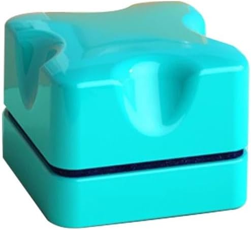 Aquarium Magnetic Brush Mini Double Sided Floating Moss and Algae Scraper Curve Glass Removal Cleaning Tool for Small Fish Tanks(Big Blue)
