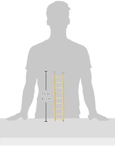 Prevue Pet Products BPV385 Birdie Basics 9-Step Wood Ladder for Bird, 14-1/2-Inch