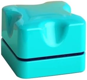 Aquarium Magnetic Brush Mini Double Sided Floating Moss and Algae Scraper Curve Glass Removal Cleaning Tool for Small Fish Tanks(Small Blue)