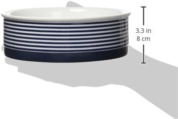 Bone Dry Paw & Patch Ceramic Pet Collection, Large Set, 7.5x2.4", Nautical Blue, (Pack of 2)