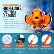 FL!PPER Platinum Aquarium Hand Scraper for Glass and Acrylic Tanks - 18"