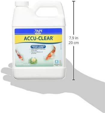 API Pond ACCU-Clear (32 fl oz) Water Clarifier - Improves Filter Efficiency | Quickly Cleans Cloudy Pond Water - Treats Up To 4,800 Gallons - Safe for Pets & Wildlife - Weekly Maintenance or As Needed