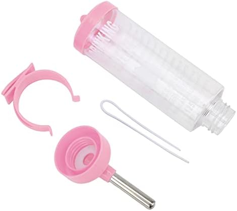 No Drip Water Bottle for Small Pets, 17oz Leak Proof Cage Water Dispenser with Top Fill for Guinea Pig, Hamster, Bunny, Ferret, Hedgehog, Chinchilla