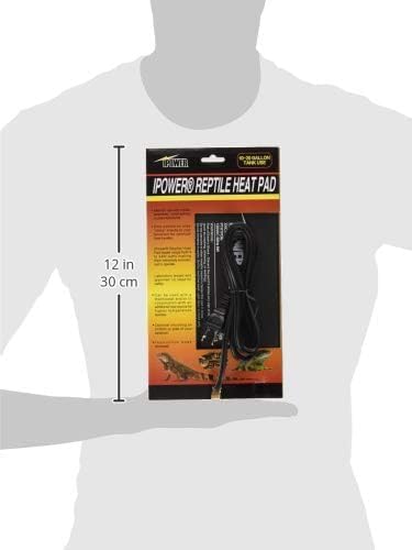 iPower 6 by 8-Inch 8W Reptile Heat Mat, LCD Digital Aquarium Thermometer, Under Tank Warmer Terrarium Heat Pad for Turtles Lizards Frogs and Other Small Animals