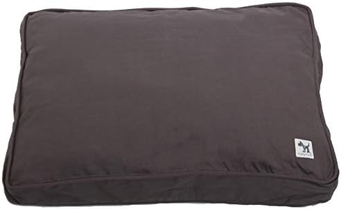 Molly Mutt Sheepy Wool-Filled Crate Pad, GOTS-Certified 100% Organic Cotton Canvas Cover with Soft 100% Natural Wool Insert, Ideal for Dog Bed or Kennel, I'm a Realist, 54" x 37" x 2.5"