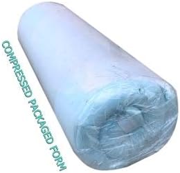 High Density Solid Blue Cooling Gel Infused Memory Foam Pad Dog Pet Bed + Internal Waterproof Cover (55x47x4 Inches (2pack))