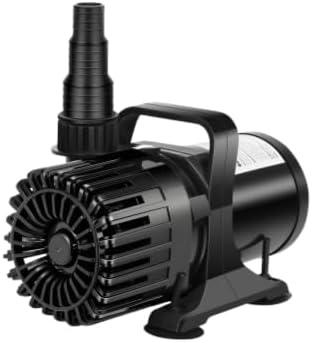 9000 GPH Pond Pump for Fish Pond Fountain & Waterfall, 39ft Lift | 620W Submersible Water Pump, 180° Rotatable Outlet, Filter Bag & 20FT Power Cord, Ultra-Quiet, UL Listed