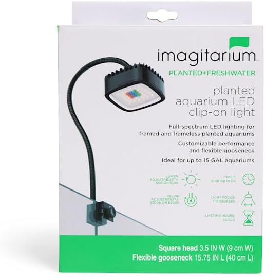 imagitarium by Petco Planted Aquarium LED Clip-on Light