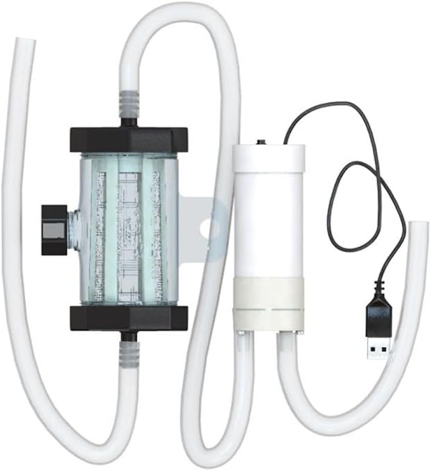 Aquarium Vacuum for Gravel Cleaner, Electric Aquarium for Gravel Cleaners Pump, USB Powered, Aquarium Siphon Vacuum Cleaner, Fish Tank for Cleaning Kit with Silicon Tube(1 Meter Tube)