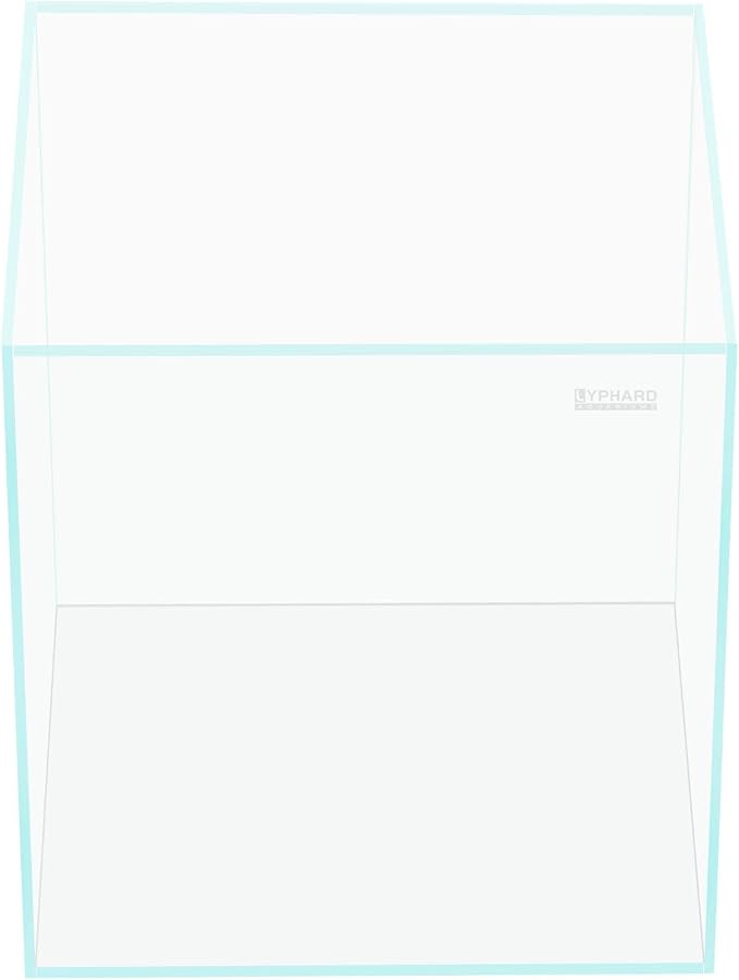 Tall Rimless Aquarium 3 Gallon, Ultra Clear Low Iron Nano Fish Tank for Betta, L7.9×W7.9×H11.8 Glass Thickness 5mm with EVA Foam Leveling Mat
