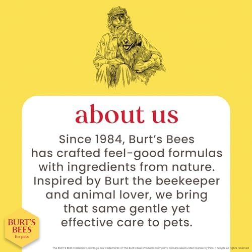 Burt's Bees for Pets Kitten Grooming Wipes with Buttermilk and Honey, Waterless Cat Bath Wipes for Face, Paws, Tail and Coat Cleaning, Gentle Bath Alternative for Indoor Felines, 50 Count - 6 Pack