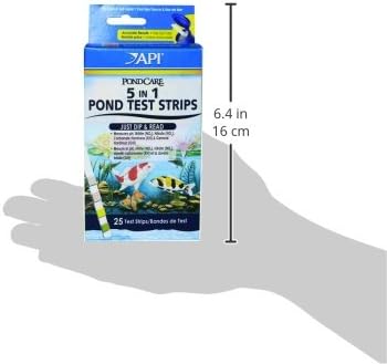 API POND 5 IN 1 POND TEST STRIPS Pond Water Test Strips 25-Count