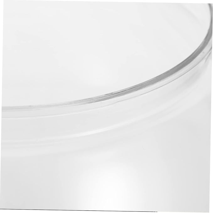 Transparent Fish Tank Clear Plastic Fish Bowl for Goldfish Turtle Desktop Aquarium Tabletop Tank Micro Landscape Container Decorative for Home Office Living Room 7.87 X 7.87 X 6.69 in