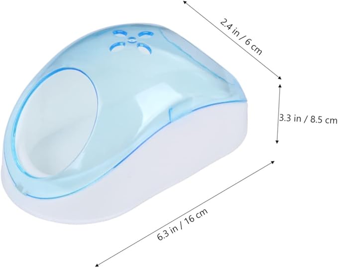 BESPORTBLE Bathroom Scoop for Chinchilla Dust Bath Pet Room Set Hamster Bath House with Portable Container Easy for Small Pets Random Color