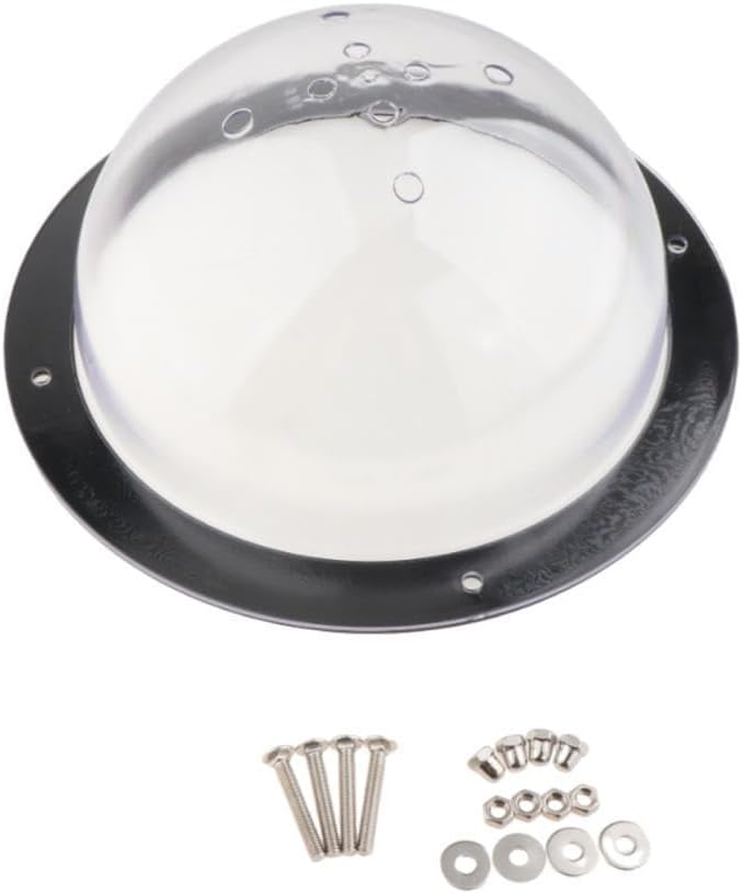 MagiDeal Dog Fence Window Clear Doggie Fence Window 12.4 inch Acrylic View Dome for Patio, Garden, Backyard, Satisfying Curious Pets, Cat House