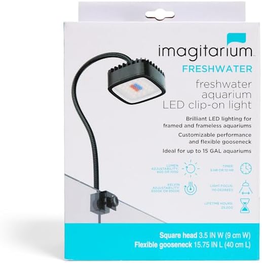 imagitarium by Petco Freshwater Aquarium LED Clip-on Light
