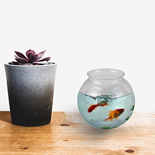 16 Oz Plastic Fish Bowls (12-Pack) Drink, Party & Decorative Ivy Bowls | BPA-Free Plastic Bowls for Candy Buffets, Carnival Games, Prize Tables, Centerpieces, Crafts & Event Displays