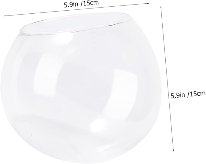 INOOMP Glass Nest for Hamster Chinchilla Small Animal Dust Bath Container Guinea Pig Hideout Pet Cooling Hut
