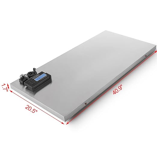 440lb Digital Livestock Vet Scale, Digital Pet Scale for Dog Sheep Pig Goat, Heavy-Duty Platform Scale, Animal Scale Platform for Large Pets Postal Shipping Warehouse, KG/OZ/LB Units Switch