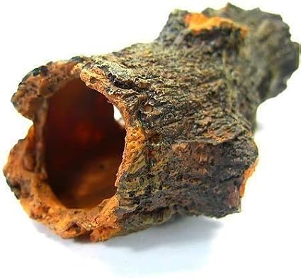 Betta Log Decaying Trunk 4.3 inches Driftwood Decor - Small Wooden Fish Tank Freshwater Decorations Aquarium Ornament Tree Plants Wood
