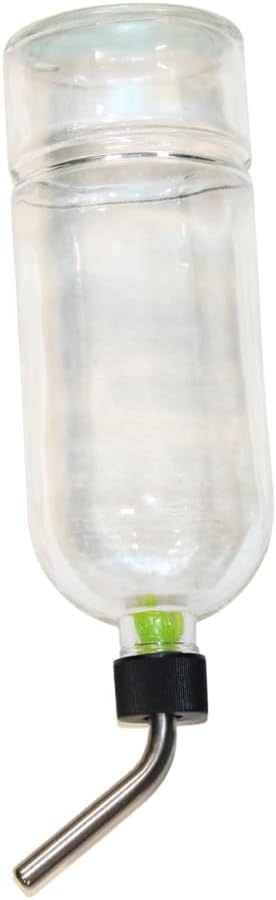 Lixit® Chew Proof Flat Sided Water Bottles for Rabbits, Ferrets, Rats, Birds, Hamsters, Guinea Pigs, Chinchillas Gerbils and Other Small Animals - Made in USA (Clear, 26 Ounce)