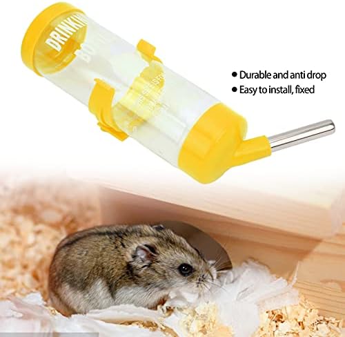 Small Animal Water Bottle, Automatic No-Drip Water Dispenser for Hamster, Gerbil, Rat, Chinchilla, Guinea Pig, Rabbit Cage