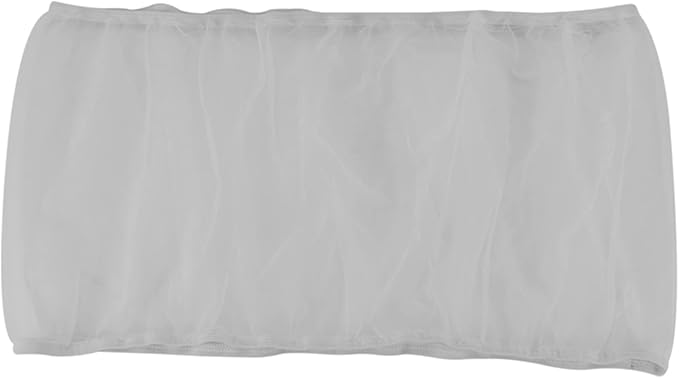 4X Bird Cage Cover Seed Catcher Bird Cage Mesh Net Cover Skirt Guard (White-M)