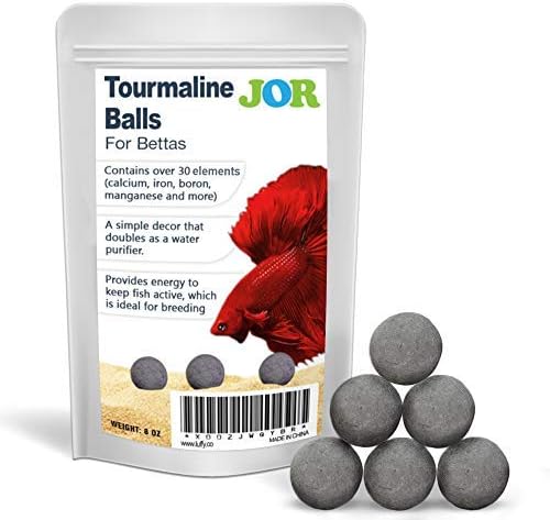 JOR Betta Balls, Water Conditioner Gray Beads for Crystal Clear Water, Vibrant Energetic Fish, Stabilizes pH, Aquarium Tank Decor, 20 pcs