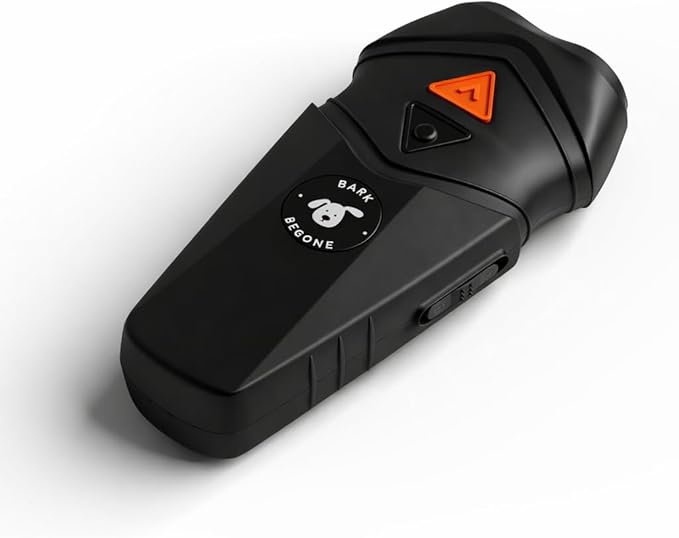 Ultrasonic Dog Bark Deterrent & Behavior Corrector - Stop Barking, Jumping, Aggression Without Yelling - Just Point & Press! Backed by Kevin Harrington from Shark Tank (Black Rechargeable)
