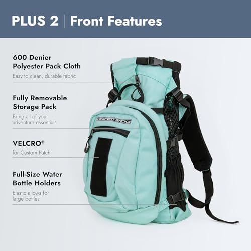 K9 Sport Sack | Plus 2 | Adjustable Dog Carrier Backpack (Small - Summer Mint)