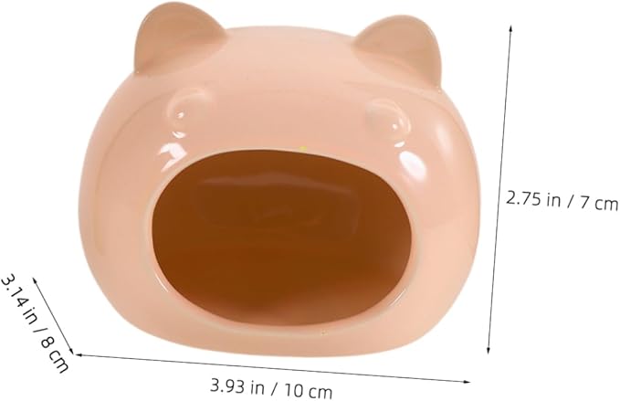 Totority Pet Hideaway Ceramic Hamster House Small Animal Home Guinea Pig Hideout Chinchilla Shelter