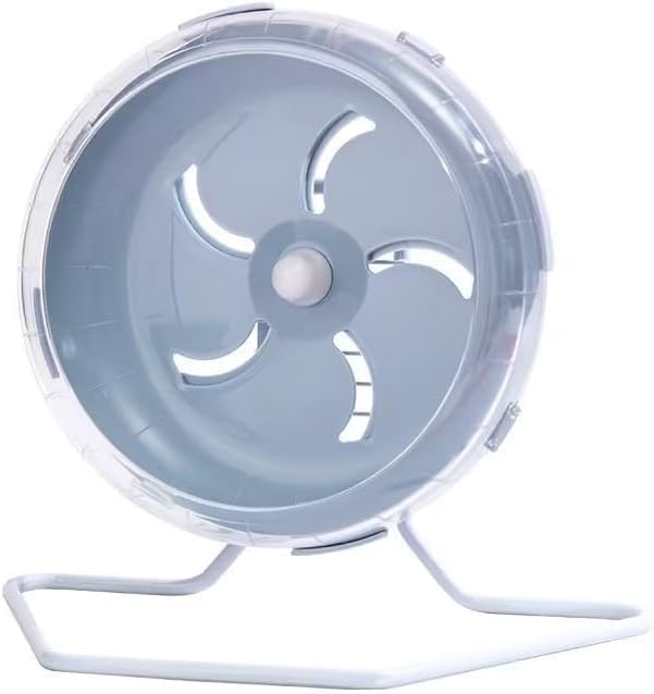 1pc 7 inch Grey Silent Exercise Hamster Wheel, Height-Adjustable Wheel Cage Accessories, Running Toys Small Animals Exercise