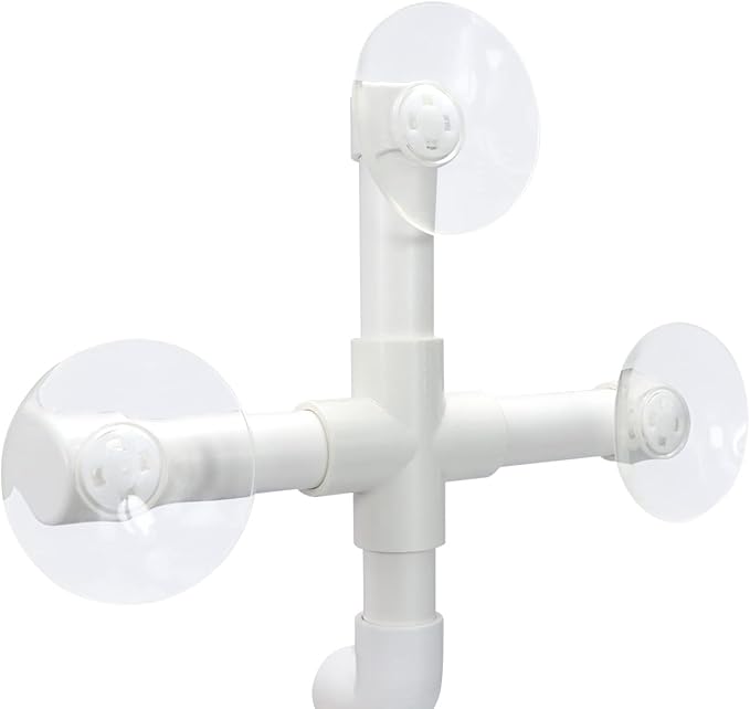 Litewoo Bird Shower Perch with Suction Cup Parrot Window Wall Stand Bath Toys (1 Sticks)