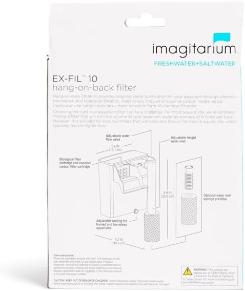 imagitarium by Petco EX-FIL 10 Hang-On-Back Filter 10 Gallons