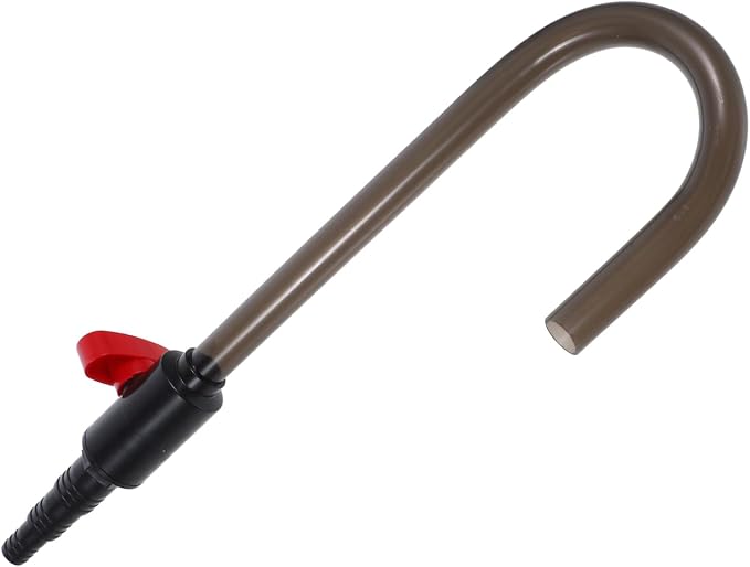 NUOBESTY Aquarium Hook Water Changer with Flow Switch - Quickly Fill and Drain Fish Tank, Vacuum Siphon Hose Tool for Easy Water Changes and Gravel Cleaning, Fits 1/2‘’, 5/8‘’, 3/4‘’ Garden Hoses