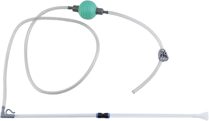 1 Sets Aquarium Siphon Water Changer, 6.4 Ft/77" Gravel Vacuum for Aquarium, Fish Tank Gravel Cleaner with Long Nozzle for Changing Water (Green)