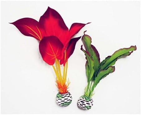 biOrb Silk Plant Set Large Green & red