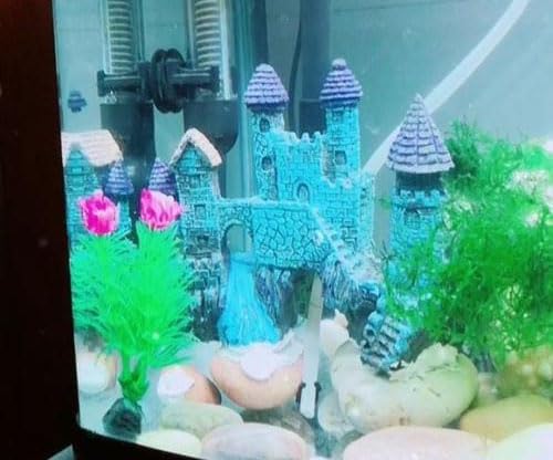 Fish Tank Decorations, Castle Aquarium Decorations, Fish Tank Castle, Vintage Castle Cave Hideouts Large for Aquarium Decorations, Fish Tank Accessories for Betta Fish