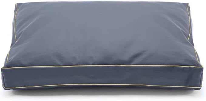 Dog Bed Cover,Waterproof Tough Plastic DIY Pet Bed Cover,Non Stick Hair Easy to Clean Rectangular Fillable Dog Bed Covers with Zipper(Dark Grey,36" L x 27" W x 4" Th,Cover Only)