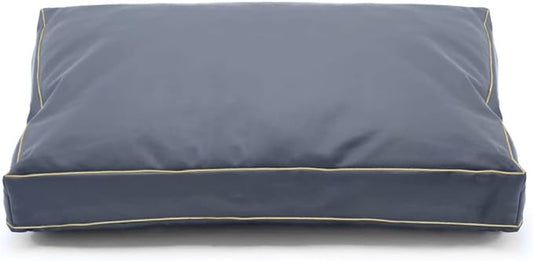 Dog Bed Cover,Waterproof Tough Plastic DIY Pet Bed Cover,Non Stick Hair Easy to Clean Rectangular Fillable Dog Bed Covers with Zipper(Dark Grey,41''L x 27" W x 4" Th,Cover Only)