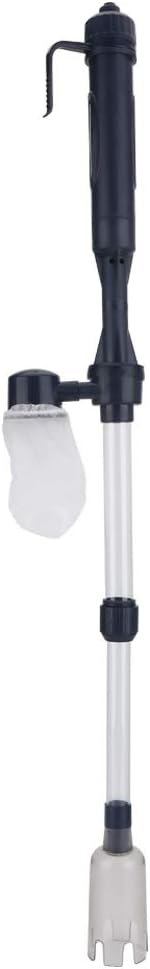 Keenso Vacuum Fish Cleaner Tools for Aquarium Water Changer with Thermometers Fish Net Kit for Gravel and Sand Cleaning