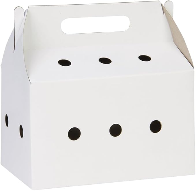 Disposable pet Carriers for Small animals-12 Pack (White)