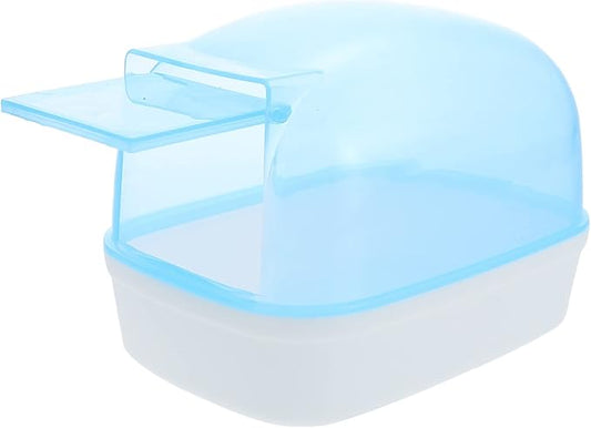 balacoo 2pcs Visible Hamster Bathtub Transparent Plastic Hamster Bath Space for Chinchilla Animals Easy to Use Clean and Durable Dust Bath Container