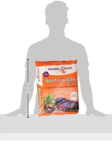 Instant Ocean Reef Crystals Reef Salt for 50 Gallons,Enriched Formulation for Aquariums,(Pack of 3)