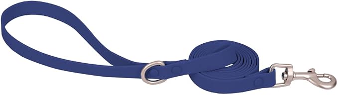 Ovale Waterproof Dog Collar Leash Combo Set, Durable and Easy to Clean, for Small Dogs.(S, Dark Blue)