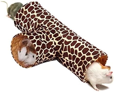 LEFTSTARER Guinea Pig Tunnel Guinea Pig Hideout Collapsible 3 Way Tunnel Tubes Toy for Ferret Hedgehog Chinchillas Mice Rat Rabbit