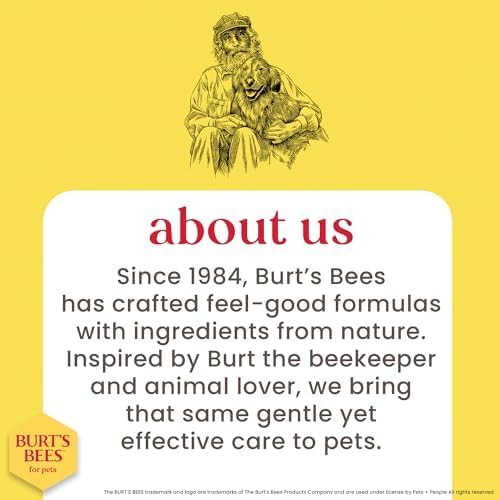 Burt's Bees for Pets Kitten Grooming Wipes with Buttermilk and Honey, Waterless Cat Bath Wipes for Face, Paws, Tail and Coat Cleaning, Gentle Bath Alternative for Indoor Felines, 50 Count
